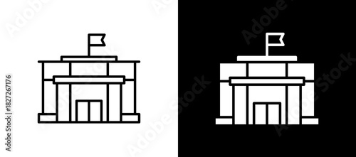 Goverment blackwhite icon