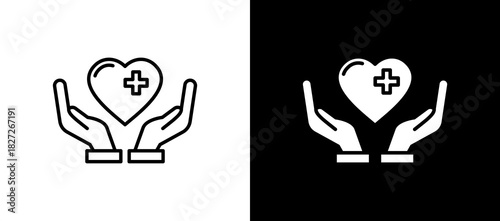 Healthcare blackwhite icon