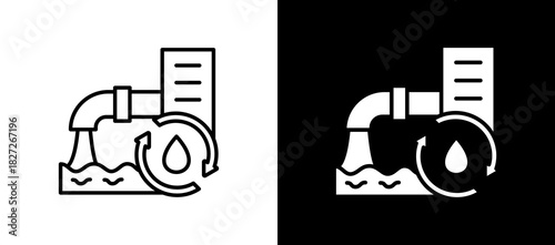 Water System blackwhite icon