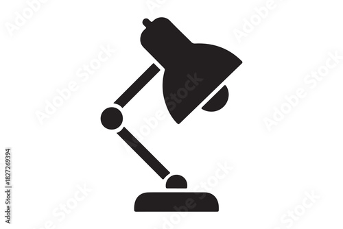  Adjustable desk lamp silhouette for study and work illumination silhouette