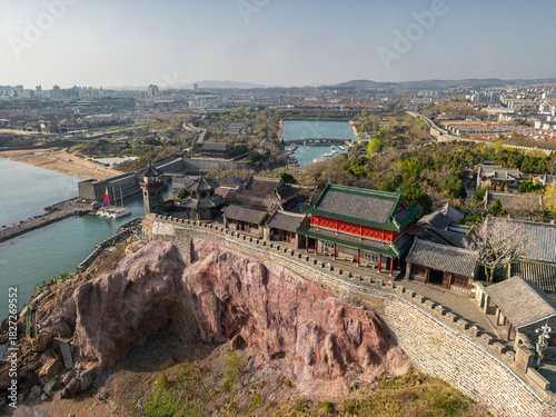 China Shandong Yantai Penglai Bohai Changshan Islands Harbour Scenery