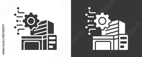 Egovernment Icon Set Vector Collection Isolated In Black And White
