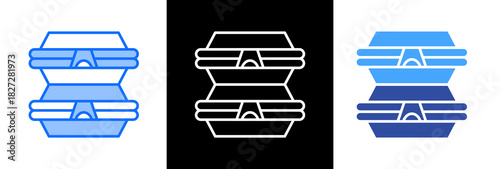 Containers triplestyle icon