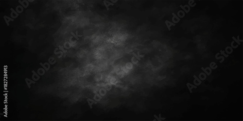 Dark black smoke texture cloudscape background against a night sky