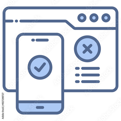 Ab Testing Blue Icon