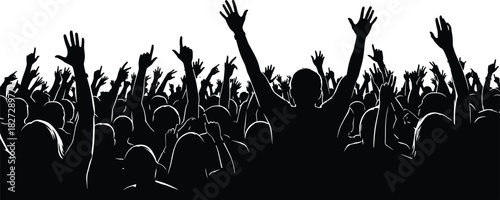 Abstract vector design with geometric shapes and text elements in cmyk color palette