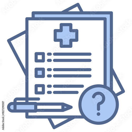 Null Hypothesis Blue Icon Style