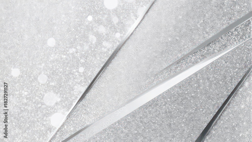 Fototapeta premium Abstract grayscale image with intersecting lines, textured surface, and scattered bokeh