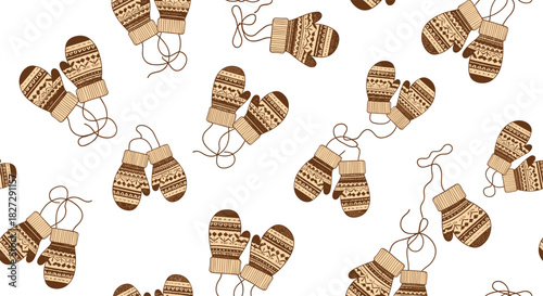 Cozy winter vibes with this adorable mitten pattern, perfect for holiday crafts, festive designs, and adding a touch of warmth to any project