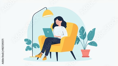 Reflecting on gratitude a remote worker's journal for mental health at home in a cozy environment