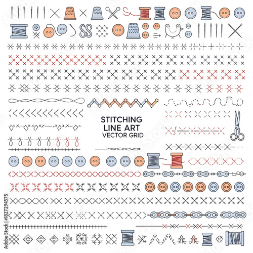 Creative Stitching Design with Detailed Thread Work