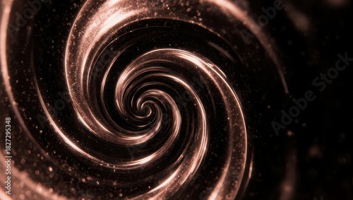 Fototapeta Naklejka Na Ścianę i Meble -  A glowing, spiraling tunnel of light, creating a vortex effect against a dark backdrop