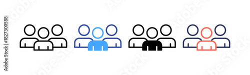Customers multiple icon
