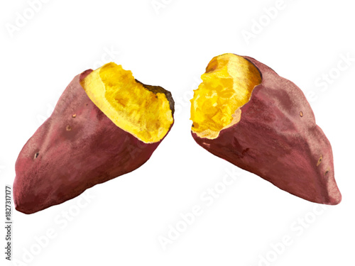 焼き芋（断面）