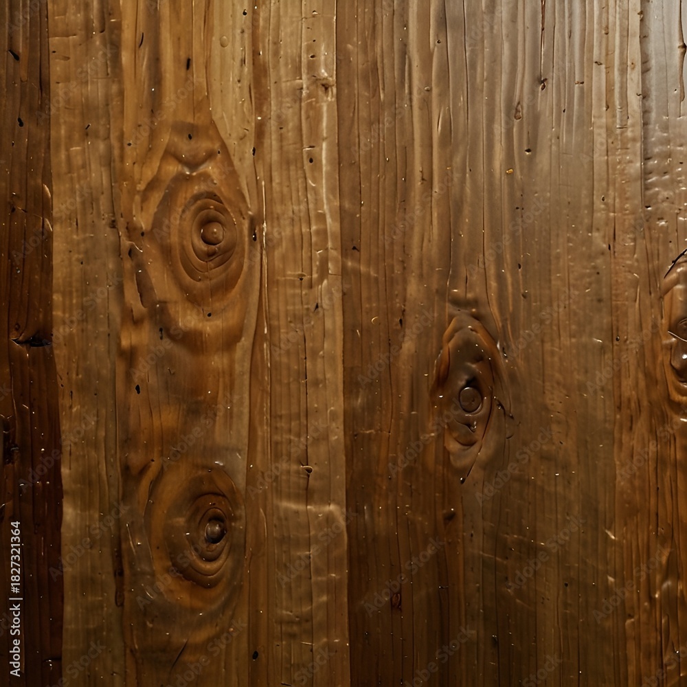 Fototapeta premium Wood grain texture close-up, warm tones and copy space