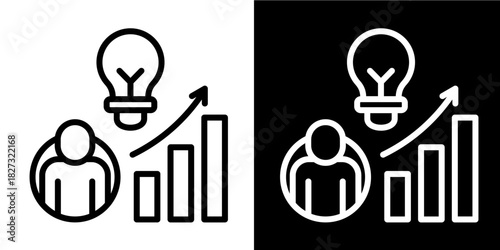 Customer Insights  Icon Set White Style Collection