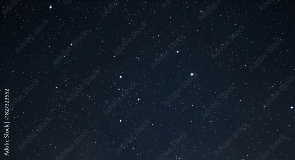 Fototapeta premium Beautiful Dark Starry Night Sky with Countless Twinkling Stars Background Image