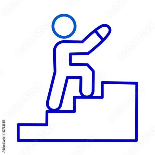 Career Progress Steps Success