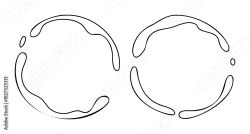 Abstract liquid splashes forming abstract shapes and liquid forms useful for fluid dynamics themes and fluid splash concepts