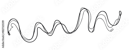 Abstract dynamic wavy line flow graphic symbolizing motion energy and fluidity for modern media presentations and fluid graphics projects