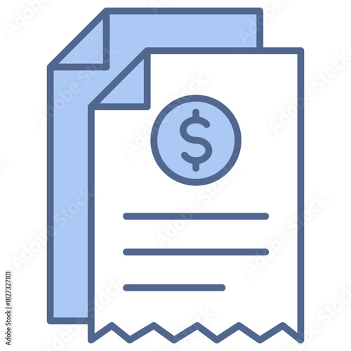 Invoice Blue Icon