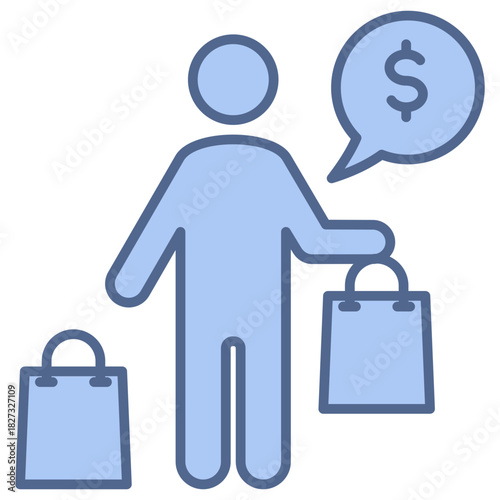 Shopping Blue Icon