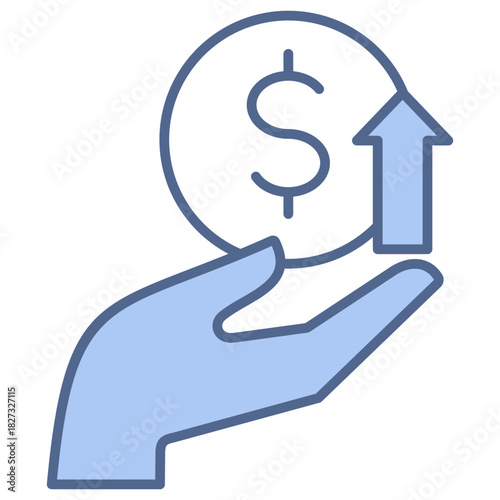 High Price Blue Icon