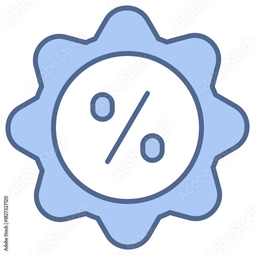 Discount Blue Icon