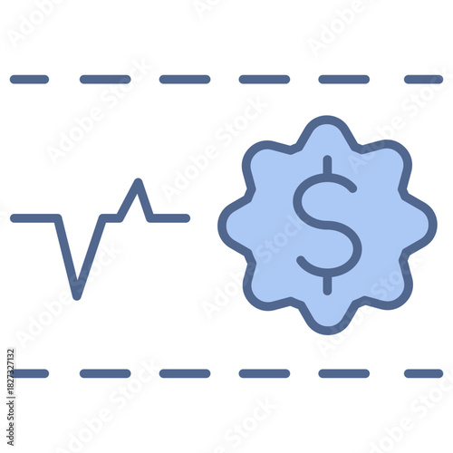 Price Range Blue Icon