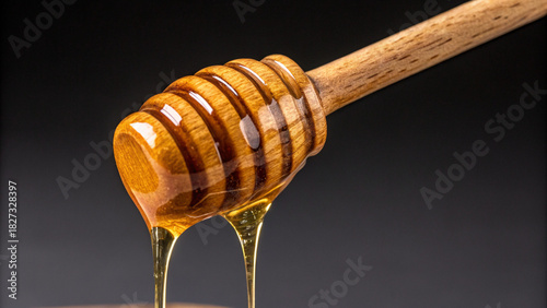 Honey Dripper With Flowing Honey