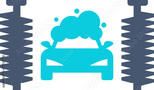 Car Wash Icon Element