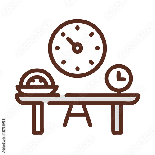 dinner time filled vector icon