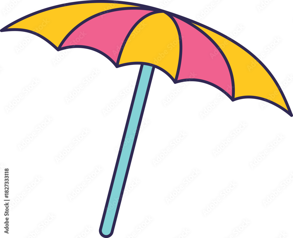 Obraz premium Summer Umbrella Beach Element 
