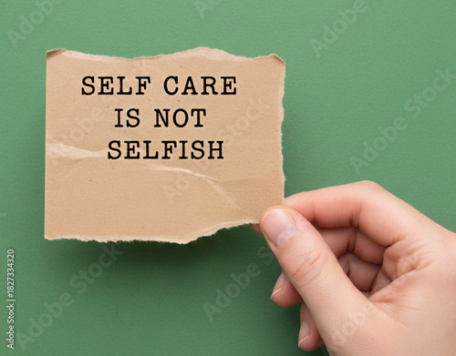 Self-Care Is Not Selfish A Message of Well-being
