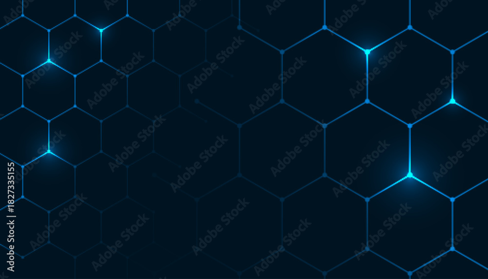 Fototapeta premium hexagonal pattern background in medical style