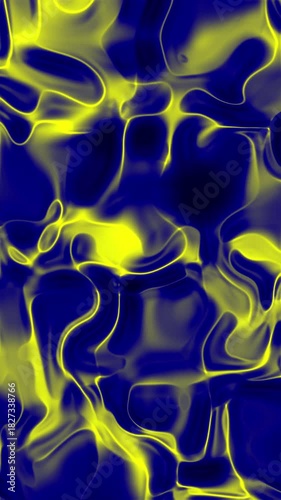 Elegant digital artwork featuring Navy Yellow gradient abstract fluid waves vivid light harmony geometric motion glossy shapes modern decorative texture ideal for design resources for visual content
