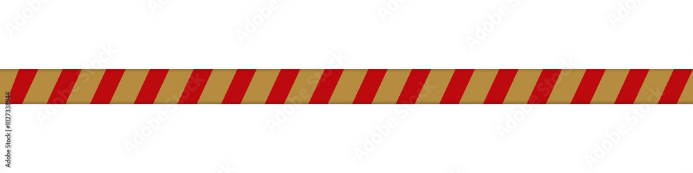 Obraz premium Festive Christmas Striped Ribbon Banner – Holiday Decorative Element for Greeting Cards and Social Media Posts, Isolated on Transparent Background