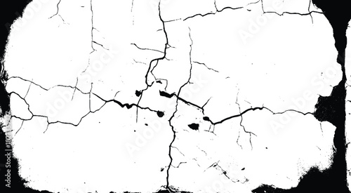 Cracks background, cracks texture, grunge background. Crack Texture. The cracks concrete texture white and black. 