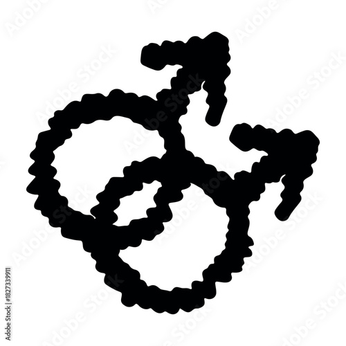 Hand drawn homosexual identity sign Symbol used to represent sex and gender