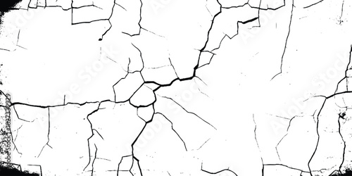 Cracked concrete wall background