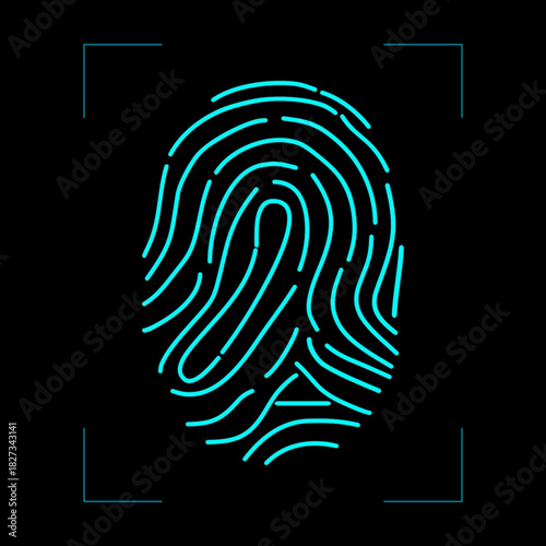 Futuristic Biometric Fingerprint Scan
