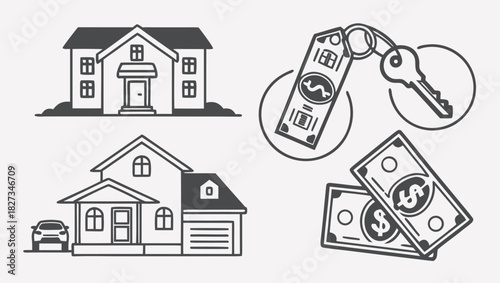 Home, Car, and Money Financial Assets
