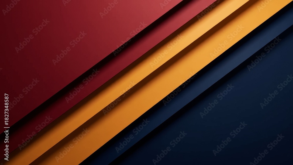 Fototapeta premium Abstract geometric diagonal color blocks