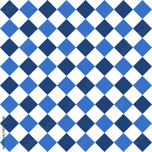 blue plaid fabric texture, blue diamond checkerboard repeat pattern, replete image, design for fabric printing, rhombus 