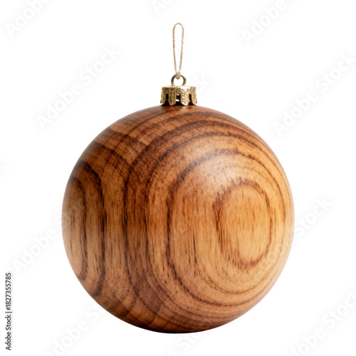 Handcrafted wooden ornament holiday decor home natural style close-up