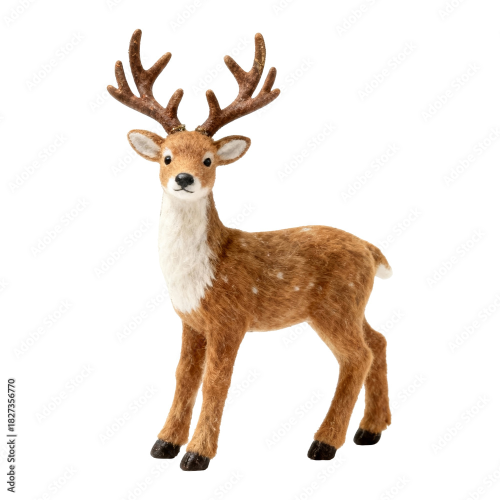 Fototapeta premium Graceful deer figurine studio decorative art indoor close-up view