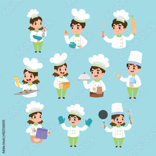 Cute Chef Illustration Collection