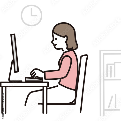 Woman Doing Remote Work