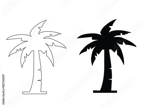 Palm Tree Icon Art