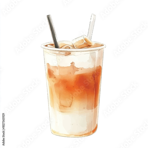 yuniazizah__a_cute_Thai_iced_tea_with_milk_layers_in_neutral_mu_c97204d9-50ee-4f8c-8559-011107dd0c34
